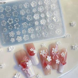 [Ktp] Silicone 3D Hoa Móng Tay Nghệ Thuật Khuôn Pháp Phong Cách Cứu Trợ Làm Móng Tay Trang Trí Mẫu