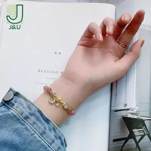 Vòng tay đính cườm mã não thời trang sang trọng ánh sáng độc đáo Vòng tay mặt trăng sao cho nữ Cô gái Quà tặng trang sức khí chất ngọt ngào