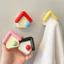 Hàng sẵn có Macaron House Móc thủng Không chịu lực mạnh Móc dính Ký túc xá Phòng ngủ gia đình Phòng tắm Giá để đồ treo tường