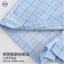 Quần ngắn tay kẻ sọc nhuộm sợi đơn giản dành cho nam Bộ đồ ngủ Cotton nguyên chất / Bộ đồ ngủ gạc đôi mùa hè / Phong cách mỏng thấm mồ hôi thoáng khí