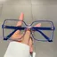 Kính Khung Vuông PYCOU, Mẫu Chất Liệu PC Kính Mắt Quang Học, Thiết Kế Thời Trang Hai Màu Unisex Phong Cách Chống Ánh Sáng Xanh Kính Nam Nữ