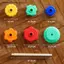 MỚI 1 Bộ Bé Quay Staing Đồ Chơi Xếp Hình Montessori Xoay Cầu Vồng Tháp Trẻ Em Phát Triển Kỹ Năng Vận Động Trò Chơi Trẻ Em Quà Tặng SKY