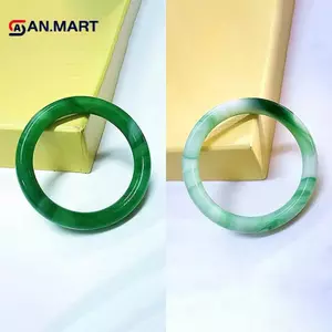 AN.MART Giả Ngọc Vòng Tay Xanh Nữ Vintage Vòng Tay Nữ Trang Sức Quà Tặng VN