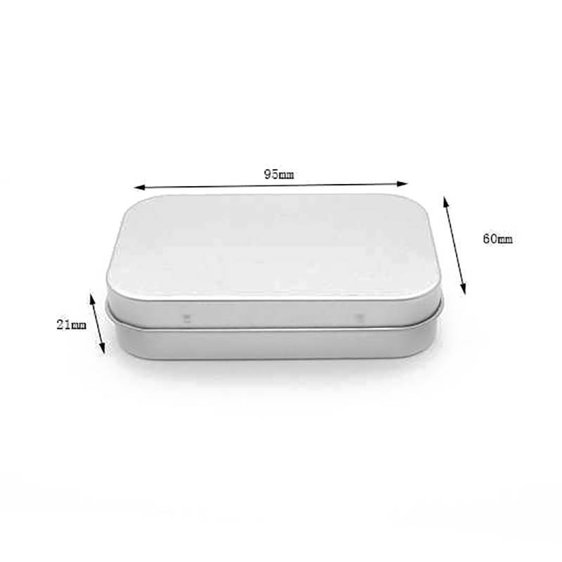 AN.MART Hộp thiếc mini nắp trượt kim loại, bảo quản trang sức, thuốc, mỹ phẩm, di động, tổ chức