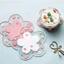 Cherry Blossom Coaster Chống Trơn Trượt Cách Nhiệt Thảm Nhà Hàng Cao Su Mềm Placemat Nồi Thảm Coaster Hộ Gia Đình Chống bỏng