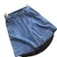 Quần jean Tencel Five-Point Pear ống rộng cao @ -