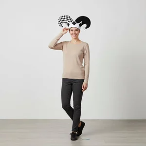Mũ trang phục Jester ca rô đen trắng Quà tặng vui nhộn Mũ kẻ ngốc Thoải mái