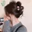Vuốt Tóc Ngọc Trai Thanh Lịch Cho Nữ Bé Gái Đơn Giản Lớn Cá Mập Kẹp Tóc Nhựa Hợp Thời Trang Đa Năng Phụ Kiện Tóc Quà Tặng