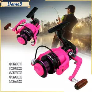 Mồi Bánh Xe Máy Câu Cá Kim Loại Cánh Tay Rocker Bánh Xe Quay Màu Hồng