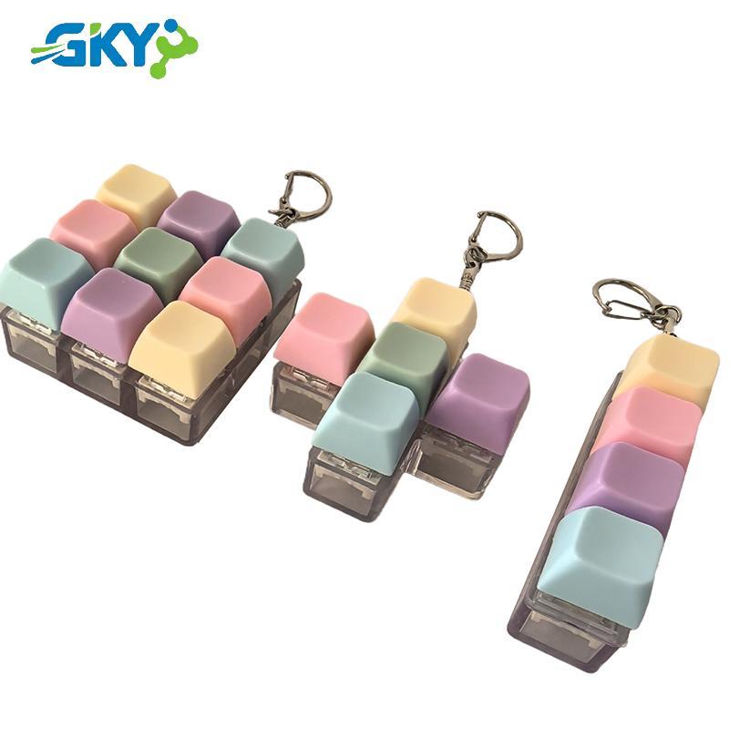 GKY Bộ Test Switch Bàn Phím Cơ 1/4/5/9 Phím, Móc Khóa Fidget, Nút Keycap, Đồ Chơi Ngón Tay, Bàn Phím Mini
