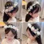 PNPIA- Trang Sức Tóc Trẻ Em Quà Tặng Mùa Xuân Bohemian Bé Gái Cô Dâu Ngọc Trai Tóc Mũ Hoa Vòng Hoa Cô Dâu Vòng Hoa Đầu Vòng Hoa