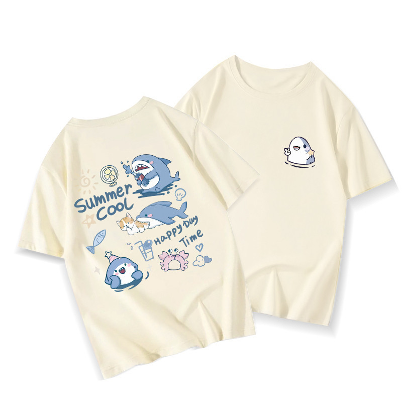 （Giao hàng 24h）Angela áo phông nữ quả mơ cute  mùa hè xinh áo style  hàn quốc  SALMO áo thun local brand