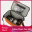 apill Túi đựng ống kính máy ảnh Hộp đựng máy ảnh DSLR chống nước Bộ tổ chức lưu trữ có đệm chống sốc có ngăn nylon di động cho máy ảnh SLR (Màu cam)