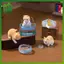 SWEET Mini Cat Fishbowl Figurines Micro Phong Cảnh Trang Trí Sáng Tạo Phụ Kiện Bàn Làm Việc Bộ 2 Món n