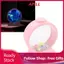 apill Đèn sứa LED Zunate với đèn đổi 7 màu RGB Đèn tâm trạng bể cá tròn cho trang trí phòng ngủ Màn hình đầu giường - Quà tặng động cơ im lặng cho trẻ em và người lớn (Hồng)