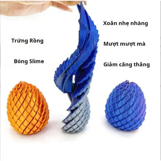 3D In Hình Rồng Chuyển Đổi Trứng Thần Tài Đồ Chơi Xoắn Linh Hoạt Cân Lo Âu Giảm Đồ Chơi Văn Phòng Phẩm Hộp Trang Trí Máy Tính Để Bàn Nhà