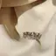PNPIA- Nhẫn Bướm Thời Trang Sáng Bóng Pha Lê Zirconia Mở Nhẫn Có Thể Điều Chỉnh Ánh Sáng Sang Trọng Dây Đeo Tay Cho Nữ Bé Gái Jewlery