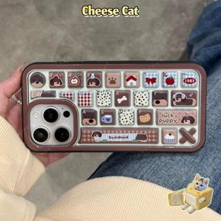 3D Bàn Phím Nâu Dachshund Ốp Lưng Điện Thoại iPhone 14 13 15 11 12 16 17 Pro Max Giảm Căng Thẳng ốp Lưng Điện Thoại