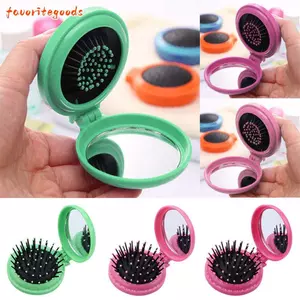 FAVORITEGOODS Bàn chải tóc gấp Túi khí Lược du lịch Máy mát xa da đầu di động