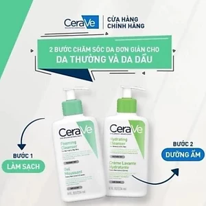Sữa Rửa Mặt CeraVe 236ml hỗ trợ làm sạch sâu, dưỡng ẩm và giảm khô căng da- CV6