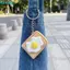 FUHUIOT Foods Clicker Móc Chìa Khóa, Trứng Chiên In 3D Pizza Cookie Clicker, Trứng Đôi Chống Thấm Nước PLA Mô Phỏng Bánh Cảm Giác Clicker Đồ Chơi Hàng Ngày