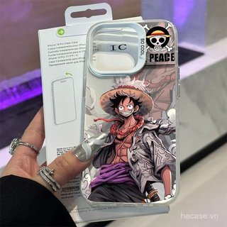 Ốp Điện Thoại Mới Ống Kính Mở Mũ Rơm Mát Bé Trai Thích Hợp Cho iPhone 15promax 15 14 13 12 11 pro max 12promax 15plus 16promax 17promax Vỏ Bảo Vệ Chống Sốc