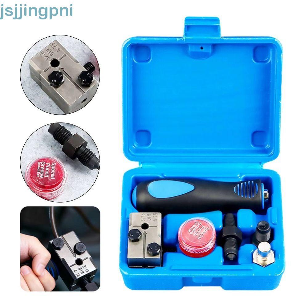 JSJING Phanh Line Flaring Tool, Hợp Kim Xây Dựng Đầu Nấm Đôi Flaring Kit, Garage Tool 3 / 16 Inch Double Flare Heavy Duty Single Flaring Kit Sửa Chữa Ô Tô