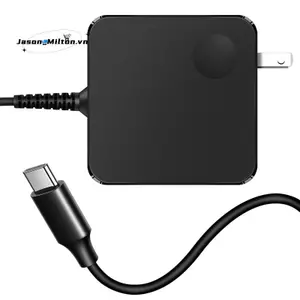 Thích hợp cho máy tính xách tay vuông Bộ chuyển đổi nguồn di động Cổng 65W Type-C Pd Sạc nhanh Bộ sạc máy tính US Plug