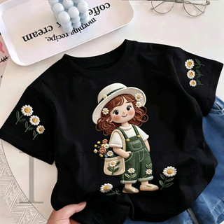 COD✅ (Hồ Chí Minh)Áo phông tay ngắn In hình hoạt hình Áo Kiểu rộng và ấn tượng Trẻ em thời trang