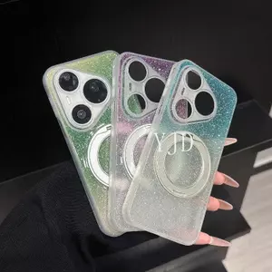 YJD Ốp Lưng Cho Huawei Pura 90 Pro Max Gradient Bầu Trời Đầy Sao Xoay Giá Đỡ TPU Chống Rơi Vỏ Điện Thoại