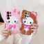 Ốp Lưng Cho Xiaomi Poco C85 C75 C71 C65 C61 Mi 17T 15T 14T 13T 12T 11T 10T 17 Pro Max 15 14 Ốp Điện Thoại TPU Mềm Hoạt Hình Hoa Nơ Kitty Silicon Bảo Vệ