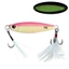 Glow Jig 30g để câu cá thả mồi ở nước mặn có đĩa sắt và lông vũ