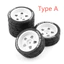 4 65MM A / BType 12mm Hex 1 / 10 RC Rally Lốp xe và bánh xe nhựa cứng 1Rubber Drift Lốp cho tỷ lệ 1 / 10 trên xe đua đường trường Tamiya XV01 XV02 HSP 94123 HPI KYOSHO WLtoys PTG2