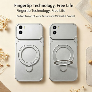 Ốp Lưng PBZZ Cho VIVO Y15S Y15A Y01 Vỏ Điện Thoại Lo Âu Vỏ Mềm Silicon Chống Sốc Thiết Kế Mới Thẩm Mỹ Có Giá Đỡ Cho Nam DSCUZJ3