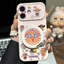 Ốp lưng iPhone Búp bê ngôi sao hoạt hình khóc kèm giá đỡ điện thoại xoay iP - 11/12/13/14/15/16/17/Plus/Air/Pro/Max