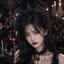 Mũ đội đầu màu đen THEGIRL8B dành cho nữ, Vương miện ren hoa hồng màu đen thanh lịch Gothic, Phong cách đen tối thoải mái DIY Halloween Hair Hoop Lễ kỷ niệm sinh nhật