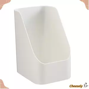 Thùng đựng mỹ phẩm CHEESELY, Hộp đựng cọ trang điểm màu trắng PP, Tổ chức tại nhà Hình dạng hình thang Tiết kiệm không gian Bàn trang điểm đa năng