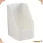 Thùng đựng mỹ phẩm CHEESELY, Hộp đựng cọ trang điểm màu trắng PP, Tổ chức tại nhà Hình dạng hình thang Tiết kiệm không gian Bàn trang điểm đa năng