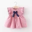 PYCOU Váy Bé Gái, Váy Công Chúa Không Tay Cotton, Áo Nơ Dễ Thương Thoáng Khí Nơ Ruffle Trẻ Em Váy Sundress Cho 1- 5Y Bé Gái Quần Áo Tập Đi