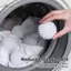 HL 5 Chiếc Chống Cuộn Dây Giặt Bóng Tròn Trắng Tinh Khiết Magic Làm Sạch Trống Máy Giặt Để Loại Bỏ Bụi Bẩn Và Thắt Nút LMWU