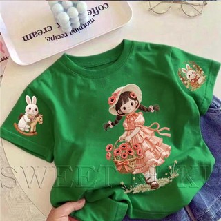 COD✅ (Hồ Chí Minh)Áo phông tay ngắn In hình hoạt hình Áo Kiểu rộng và ấn tượng Trẻ em thời trang #VN200