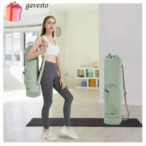 Túi Thảm Tập Yoga Tập Gym GAVESTO, Túi Bảo Quản Đa Năng Chống Thấm Nước Túi Thảm Thể Thao, Có Túi Bình Nước Dây Đeo Vai Có Thể Điều Chỉnh Full-Zip Canvas Yoga Mat Holder Nữ