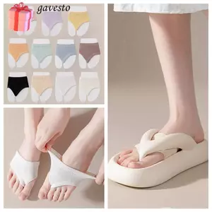 Tất đến mắt cá chân GAVESTO, Tất đệm chân trước bằng vải Cotton thoáng khí, Tất ngón chân lật có độ đàn hồi cao thông thường