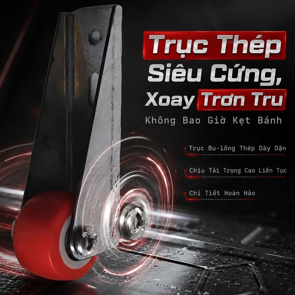 🔥Giải pháp giảm độ xệ cửa - Con lăn đỡ cửa trượt / Con lăn siêu êm / Xoay đa hướng - 360° | Con lăn ray cửa trượt