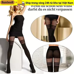 Vớ lưới cá BAMBOOB, Vớ len đùi Vớ cao, Quần ống phong cách Goth gợi cảm