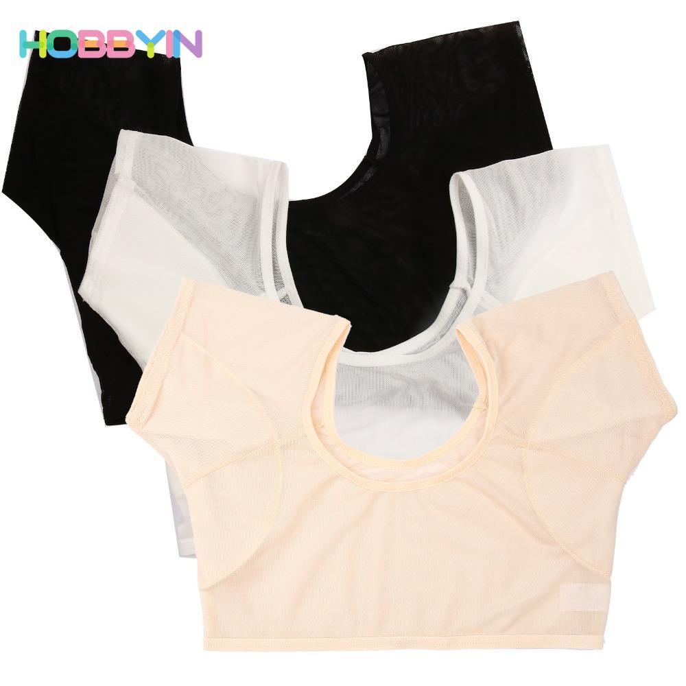Quần áo thấm mồ hôi HOBBYIN, Áo vest quấn ngực lưới trong suốt siêu mỏng, Bảo vệ mồ hôi nách Nhanh khô thoáng khí Nhẹ có thể giặt được Áo vest chống mồ hôi cho nữ