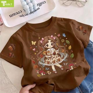 COD✅ (Hồ Chí Minh)Kids T Mall Áo phông tay ngắn In hình hoạt hình Áo Kiểu rộng và ấn tượng Trẻ em thời trang #VN733