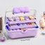 Tweeduj Kẹp Tóc Nhiều Lớp Người Tổ Chức Dễ Thương Cô Gái Trang Sức Đầu Dây Hiển Thị Ra Trẻ Em Phụ Kiện Tóc Hộp Bảo Quản VN
