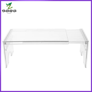 Có thể mở rộng Kệ tủ lạnh trong suốt Người tổ chức Chất liệu thú cưng Giá lưu trữ tủ lạnh có thể điều chỉnh để sử dụng tại nhà zhenghtr