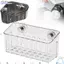 Giá thoát nước bồn rửa DAYBREAK, Kệ góc cốc hút phòng tắm đa chức năng tiện lợi, Giá phơi xà phòng treo tường xoay bền bỉ Phòng tắm